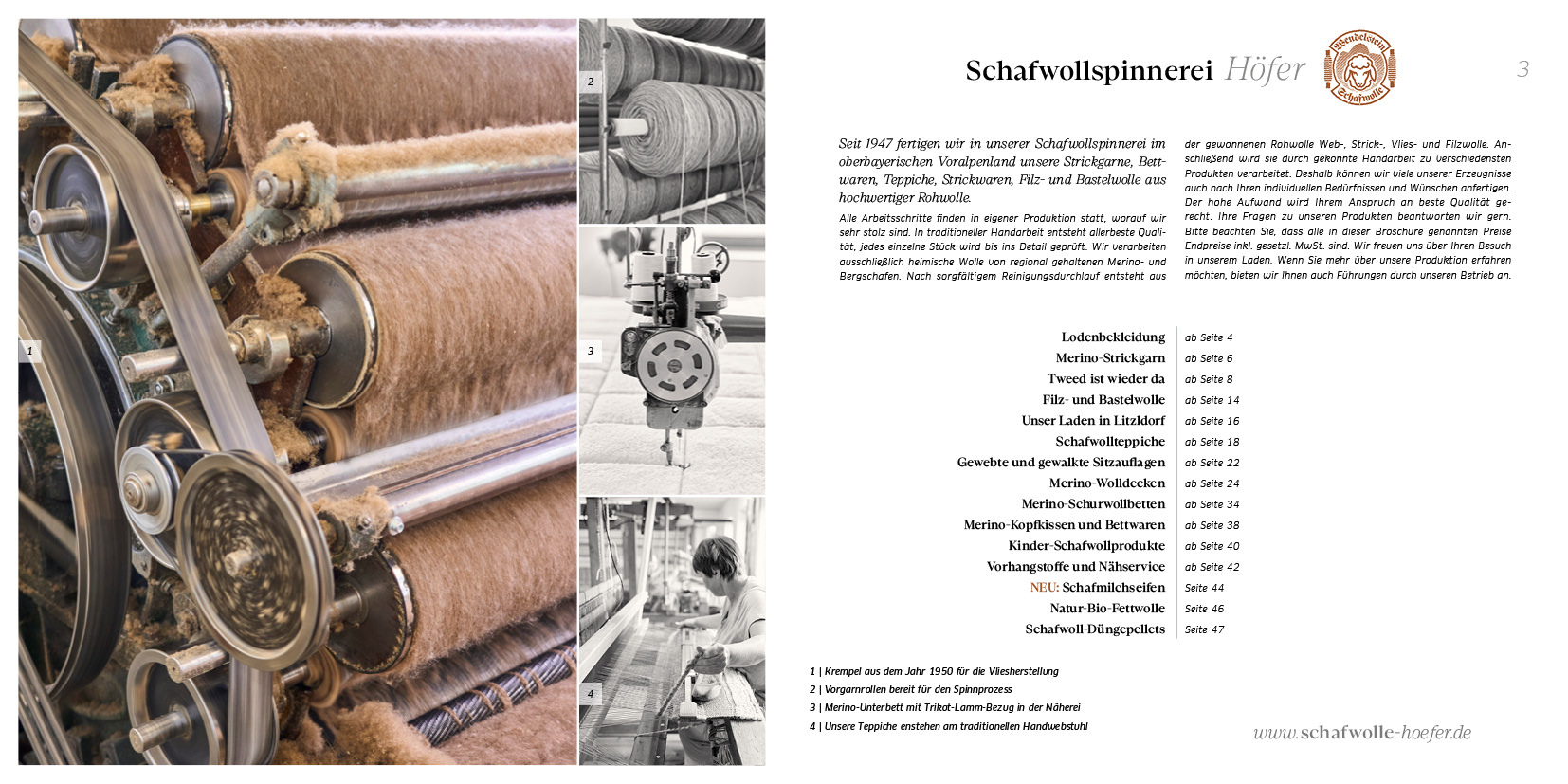 Produktkatalog Schafwolle Hoefer Grafikdesign Produktkatalog Schafwolle Hoefer