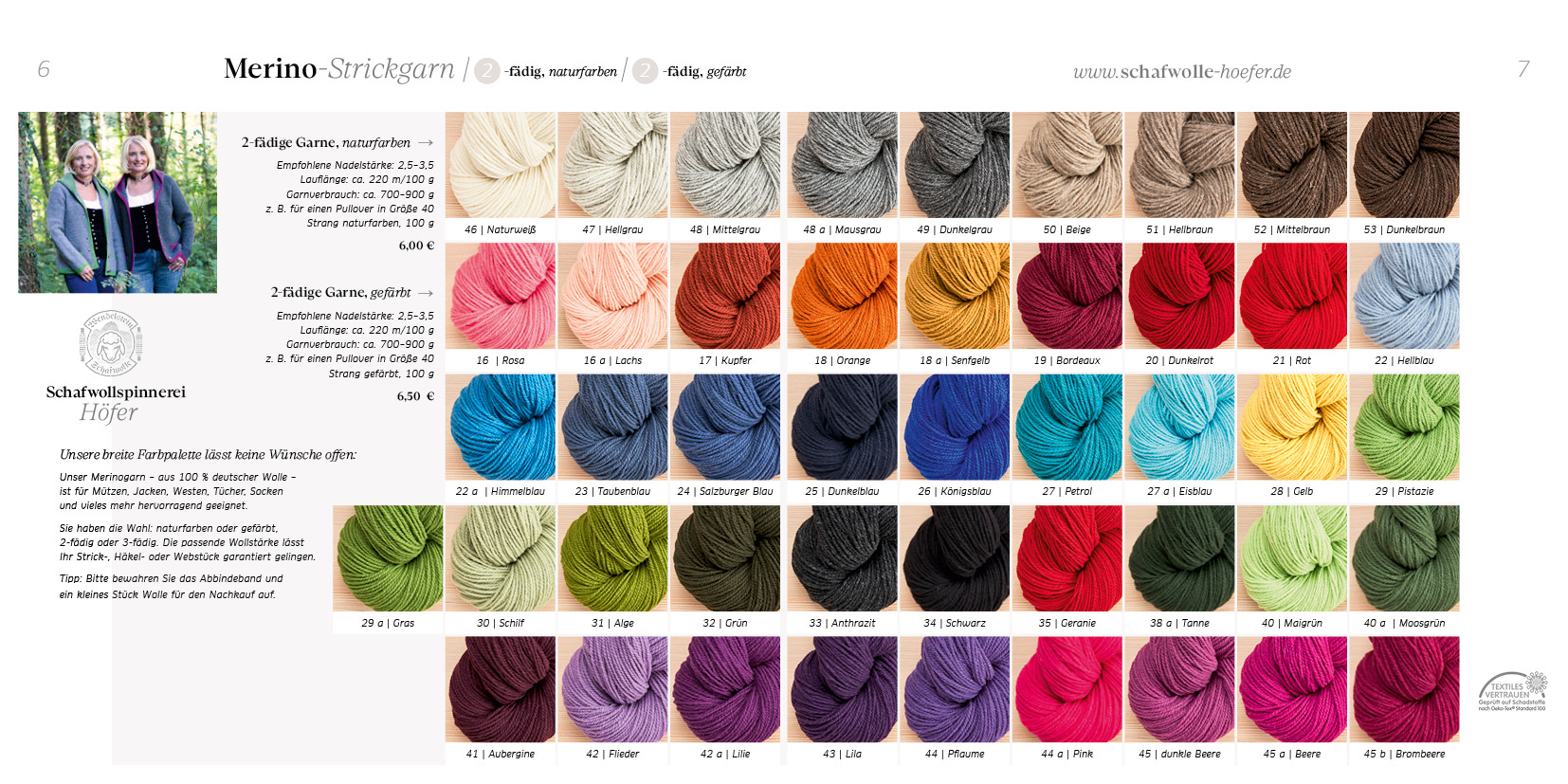 Produktkatalog Schafwolle Hoefer Grafikdesign Produktkatalog Schafwolle Hoefer