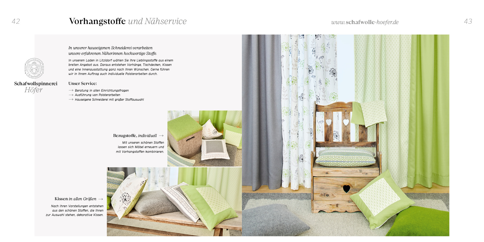 Produktkatalog Schafwolle Hoefer Grafikdesign Produktkatalog Schafwolle Hoefer