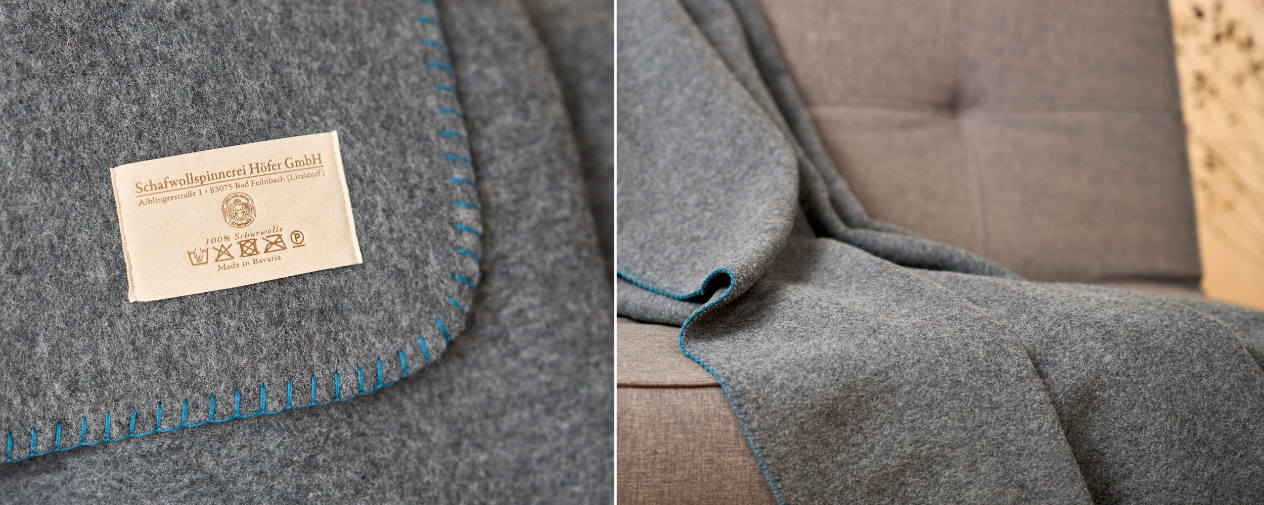 produktfotografie-merino-wolldecke-die-optimale-schafwollspinnerei-hoefer-4 Produktfotos einer grauen Merino-Wolldecke „die Optimale“ der Schafwollspinnerei Höfer